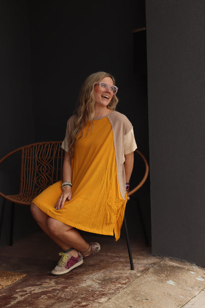 Sunshine Block Dress